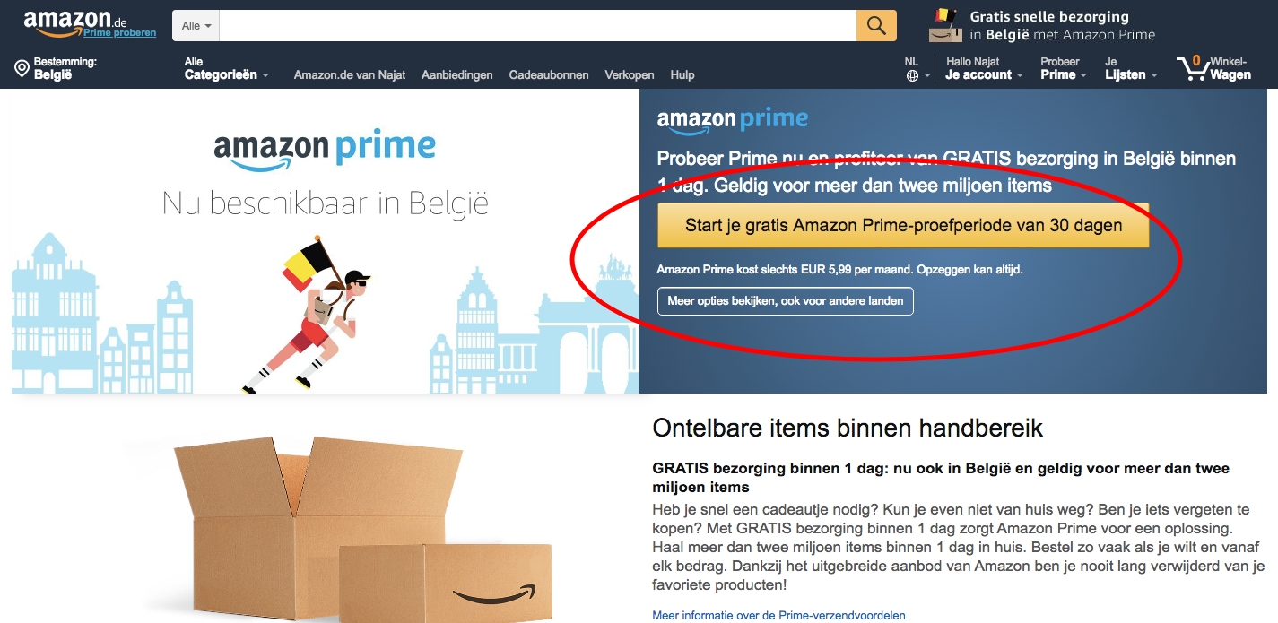 comment activer un compte amazon prime